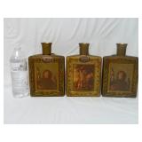 Vintage Bourbon Whiskey Bottles ~ 3 ~ Empty