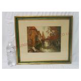 Vintage Artist Signed Framed Print