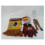 Washington Redskins Scarf, Socks, Gloves & Lanyard