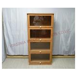 Barrister Style Bookcase w Lift Up Glass Doors
