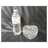 Heart Shaped Bird Design Covered Trinket Box