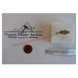 Golden Drusy Quartz Ring in Platinum / Sterling