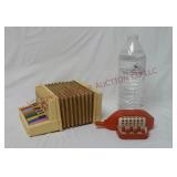 Vintage Emenee Toy Accordion & Hard Plastic Toy