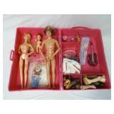 Barbie Case w Contents ~ Dolls, Clothes & More!