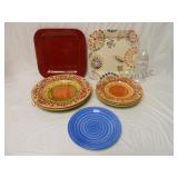 Colorful Plates / Dinnerware ~ Lot of 8