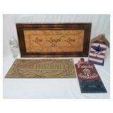 Primitive Style Decor ~ Signs & Birdhouse