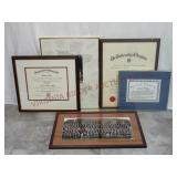 Framed Diplomas, USMC & Armed Forces Photos