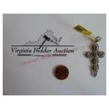 Cross Pendant ~ Marked 925 ~ Sterling Silver