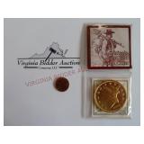 Morgan Mint $20 Gold Coin Replica 24K Gold Plated