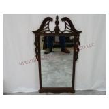 Vintage Wood Framed Wall Hanging Mirror ~ 23"x41"