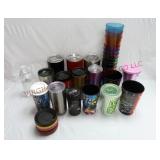 Insulated & Plastic Cups, 5 Tervis Lids