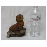 Vintage Homco Harp Seal 6" Porcelain Figurine
