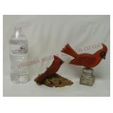 Vintage Wooden Cardinal Bird Figurines