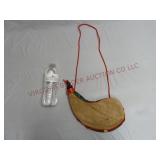 Suede Leather Water Bladder Canteen Bag