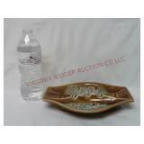 Mid Century Pottery Cigarette Ashtray / Ash Tray