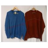 LL Bean (M) & Izod (L) Mens Sweaters
