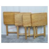 Wooden Folding Tray Tables ~ 4