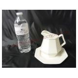 Johnson Bros Ironstone Plate w Unmarked Creamer