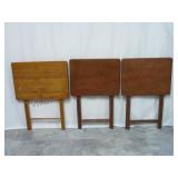 Wooden Folding Tray Tables ~ 3
