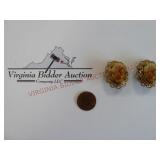 Vintage West German Sugar Style Clip On Earrings