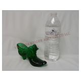 Vintage Degenhart Glass Kitten Slipper Shoe