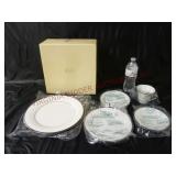 Lenox USA Solitaire White 5 Pc Place Setting ~ New