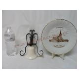 Wall Hanging Bell & Commemorative Plate