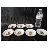 Ardalt Porcelain 4" Plates ~ Dogs Playing Cards