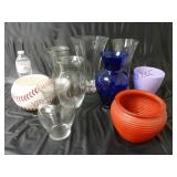 Flower Bowls & Vases ~ Lot of 9