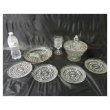 Anchor Hocking Wexford Glassware & Candy Dish