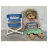Vintage 1980s Cricket Doll & Chair Set
