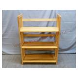 Wooden Collapsible Shelf ~ Folds Flat for Storage