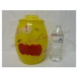 Bartlett-Collins Hand Painted Glass Cookie Jar