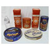 Metal Advertising Tins ~ Lot of 6