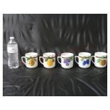 Czechslovakia Fruit Themed Coffee Tea Mugs