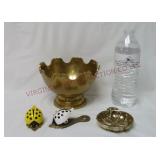 Brass Bowl, Pin Dish & Bug Clip Note Holders