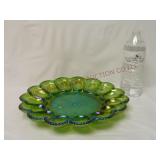 Indiana Carnival Glass Hobnail Egg Server