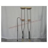 Walking Cane & Aluminum Crutches