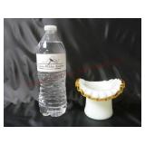 Vintage Fenton Gold Crest Top Hat Vase ~ 3" tall