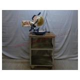 Ryobi Mitre Saw TS1342 Mounted on a Steel Cart