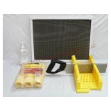 Adjustable Screen, Paint Rollers & Miter Saw