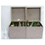 Storage Cubes & Vintage Soda Bottles