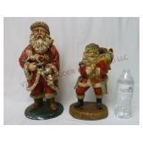 Santa Claus Figures ~ 15" & 12" Tall