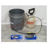 Sprayer, Replacement Wand & 5 Gallon Bucket