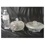 Vintage Glass Candy Dishes ~ Lot of 2