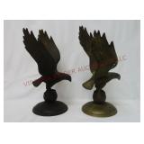Vintage Metal Flying Eagles ~ 10" Tall