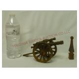 Vintage Metal Desktop Cannon & Spire