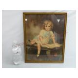 "Sweetheart" by Edouard Cabane Framed Print