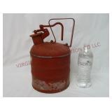 Vintage / Antique Red Metal Gas Can