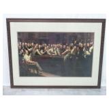 Gentlemen Playing Pool / Billiards Sofa Print